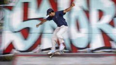 LONDON, UNITED KINGDOM - MAY 27: Skateboarders in action at a skate park in Hackney East London on May 27, 2020 in London, England. The British government continues to ease the coronavirus lockdown by announcing schools will open to reception year pupils 