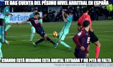 Los memes más divertidos del partido entre Eibar y Barcelona