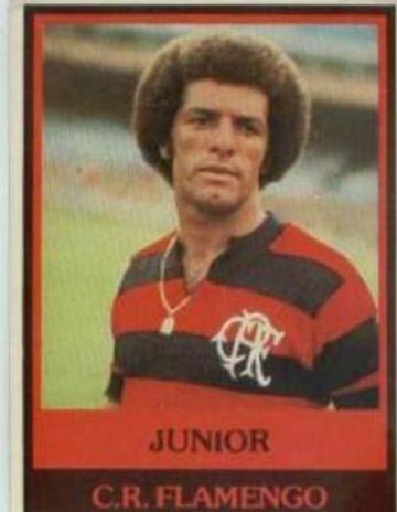 Junior fue uno de los históricos jugadores del Flamengo campeón de América de 1981. Venció en la final a Cobreloa.
