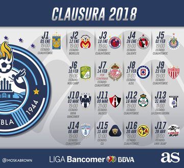 Checa el calendario de los 18 equipos de la Liga MX