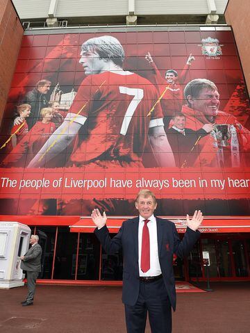 Kenny Dalglish during the Kenny Dalglish Stand unveiling.