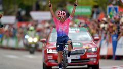 Sergio Higuita, el &uacute;ltimo colombiano en ganar etapa en la Vuelta a Espa&ntilde;a.