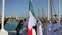 ¡Ya se izó la bandera! En Qatar ya luce la insignia de México