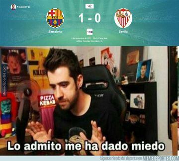 Alcácer, protagonista indiscutible de los memes del Barça-Sevilla