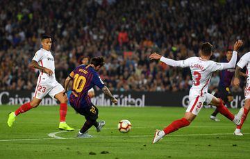 Messi marcó el 2-0.