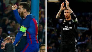 Messi, tras superar al PSG, y Ramos, tras superar al N&aacute;poles en la edici&oacute;n pasada.