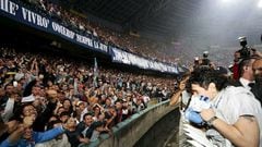 On 5 July 1984, The World Cup winner with Argentina was formally introduced with the Serie A side and around 80,000 fans showed up at San Paolo stadium.