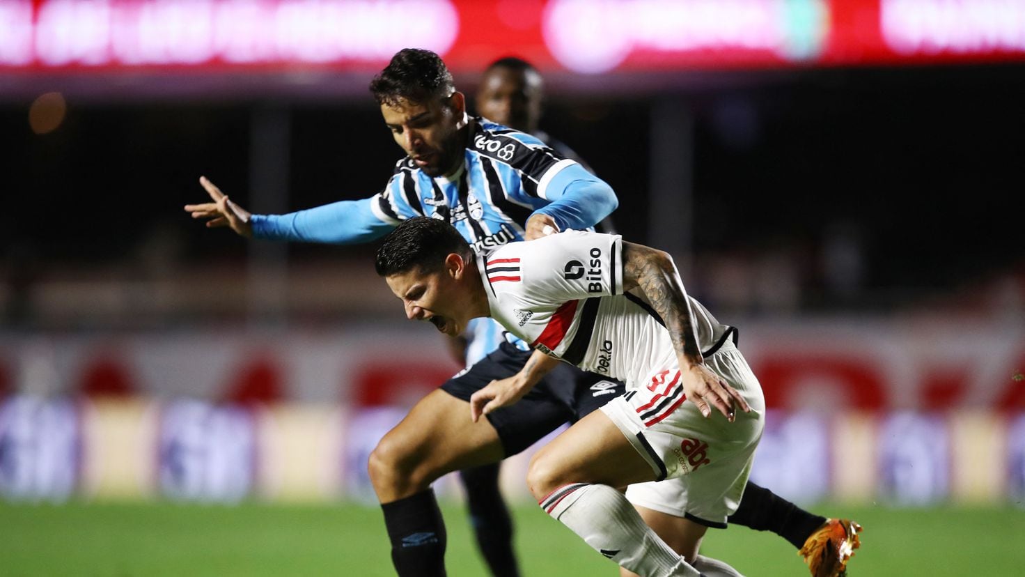 São Paulo derrota Grêmio sem dificuldade em jogo com destaque para James  Rodríguez