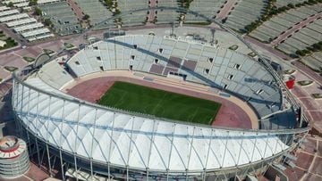 FILE - JANUARY 08, 2014:  FIFA General Secretary Jerome Valcke has confirmed in an interview with Radio France that the Qatar 2022 World Cup will not be held in summer months. DOHA, QATAR - JANUARY 06:  View of the Khalifa football stadium is taken at the