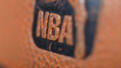 (FILES) In this file photo a detailed view of the Spalding ball with the NBA logo is seen during the game between the Orlando Magic and the Denver Nuggets on January 9, 2013 at the Pepsi Center in Denver, Colorado. - The 70th NBA All-Star Game will be sta