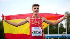 Alejandro Quijada oro en 3000 metros obstáculos.