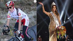 Iris Mittenaere, durante una prueba ben&eacute;fica en el Tour de Francia y despu&eacute;s de ser coronada Miss Universo.
