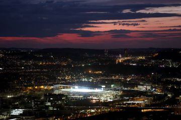 El Mercedes-Benz Arena, sede del Stuttgart, albergará encuentros de la próxima Eurocopa. 
