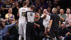 How much money was Nikola Jokic fined after shoving the Suns’ owner in the last series game?