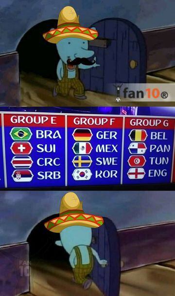 Los memes toman con humor el grupo que le tocó a México