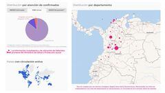 Mapa de casos y muertes por coronavirus por departamentos en Colombia: hoy, 9 de mayo