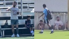 Messi aprovechó el descanso que tuvo con Inter Miami para llevar a su hijo al partido