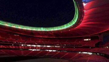 The Wanda Metropolitano at night, last week