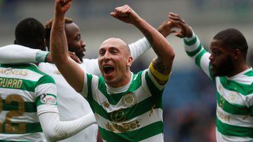 Soccer Football - Scottish Premiership - Rangers vs Celtic - Ibrox, Glasgow, Britain - March 11, 2018   Celtic’s Scott Brown celebrates after the match     REUTERS/Russell Cheyne