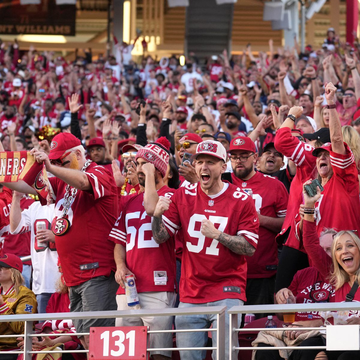 49ers fans turn up for first home game of the season 