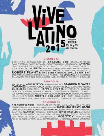Cartel de la Decimosexta Edición Vive Latino