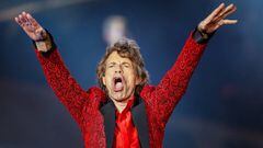 Mick Jagger gritando al p&uacute;blico durante un concierto con los Rolling Stone en Indianapolis el 3 de julio de 2015. 