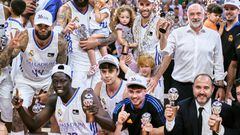 MADRID, SPAIN - JUNE 19: Real Madrid win the Liga Endesa 2021/2022 at Wizink Center on June 19, 2022 in Madrid, Spain. (Photo by Sonia Canada/Getty Images)