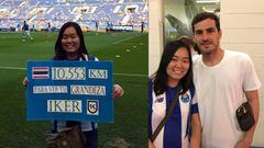 Puricha Hirunyupakorn, fan tailandesa de Iker Casillas que viaj&oacute; 10.000 km
