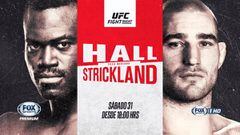 UFC Fight Night: Uriah Hall y Sean Strickland ponen en juego su racha de triunfos