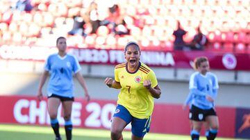Con goles de Ilana Izquierdo y un doblete de Gisela Robleda, el equipo colombiano venció a Uruguay 3-0 y clasificó al Mundial sub 20 de Costa Rica 2022.