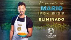 Mario Espitia, nuevo eliminado de Masterchef Colombia. El actor abandon&oacute; la cocina del programa luego de una prueba de eliminaci&oacute;n marcada por pol&eacute;micas.