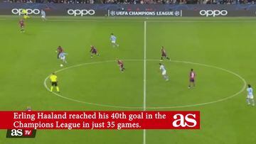 Here’s how Haaland’s 40th Champions League goal went