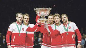 Suiza solo ha podido celebrar una vez en Copa Davis. 