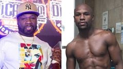 Im&aacute;genes del rapero 50 Cent y del boxeador Floyd Money Mayweather