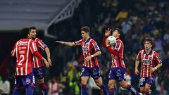 during the Semifinals second leg match between Club Aguilas del America and Atletico de San Luis as part of Torneo Apertura 2023 Liga BBVA MX, at Azteca Stadium, December 09, 2023, in Mexico City. Mexico.