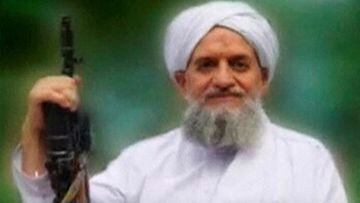 FILE PHOTO: A photo of Al Qaeda's new leader, Egyptian Ayman al-Zawahiri, is seen in this still image taken from a video released on September 12, 2011.  SITE Monitoring Service/Handout via REUTERS TV/   THIS IMAGE HAS BEEN SUPPLIED BY A THIRD PARTY./File Photo