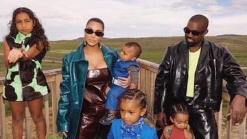 Kim Kardashian y sus cuatro hijos apoyan a Kanye West en el segundo evento de ‘DONDA’