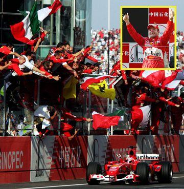La primera escudería que ganó fue Ferrari con Rubens Barrichelo 