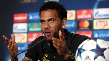 Alves, en conferencia de prensa.