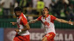 Santa Fe venci&oacute; 1-2 a Deportivo Cali en el partido de vuelta por los cuartos de final de la Copa Sudamericana. Morelo y Guastavino anotaron los goles.