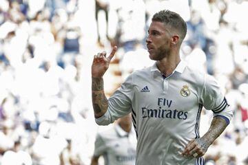 Club captain Sergio Ramos is one of just two players to have been ever-present so far this season