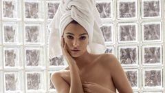 Emily Ratajkowski se luce en la ducha. Foto: Instagram