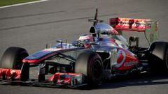 Jenson Button (McLaren) en la primera jornada de entrenamientos en Jerez