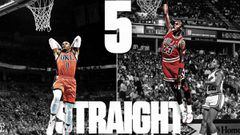 Westbrook iguala a Jordan: cinco triples-dobles consecutivos