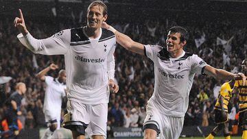 Crouch and Bale together at Tottenham.