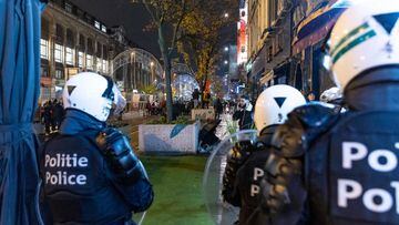 La policía de Bruselas detuvo a 119 personas en las celebraciones por la victoria de Marruecos contra España.