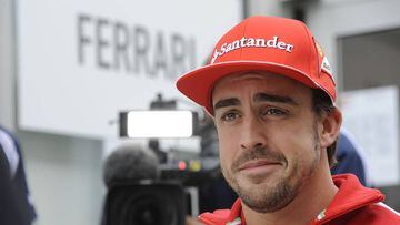 Alonso en su &eacute;poca de Ferrari.