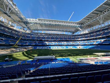 The Bernabéu pitch, August 2022
