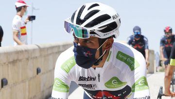 Egan Bernal en la Vuelta a Espa&ntilde;a 2021
