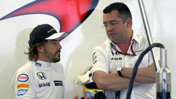 Alonso con Boullier.